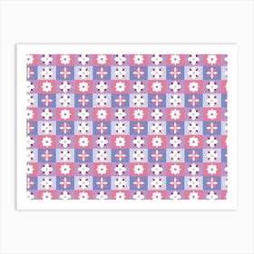 Flower Art Pattern Geometric Art Print