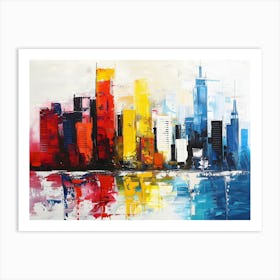 abstract New York cityscape 3 Art Print