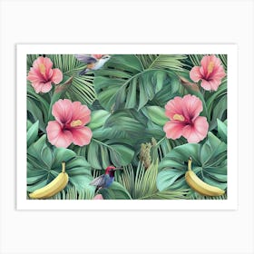 Tropical Hibiscus Art Print