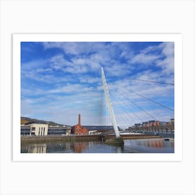 Sail Bridge Over The River Tawe Art Print