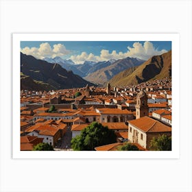 Cusco City 3  Art Print