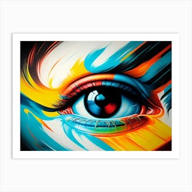 Eye Painting 3 Art Print