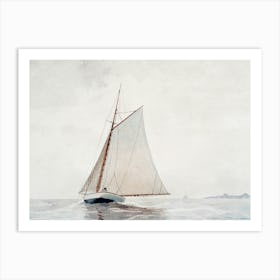 Sailboat On The Ocean Art Print