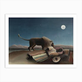 The Sleeping Gypsy, Henri Rousseau Art Print