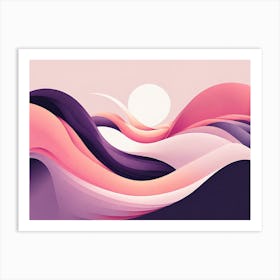 Abstract minimalistic vector art 8 Art Print