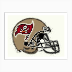 Tampa Bay Buccaneers Helmet Art Print