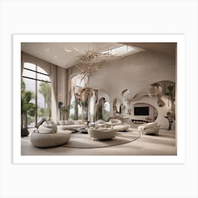 Modern Living Room 2 Art Print