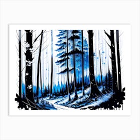 Forest Path 41 Art Print