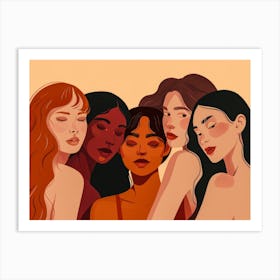 Group Of Women Art Print