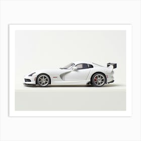 Toy Car Dodge Viper White Art Print
