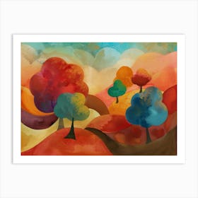 Autumn Trees 34 Art Print