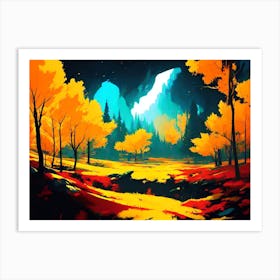 Autumn Forest 46 Art Print