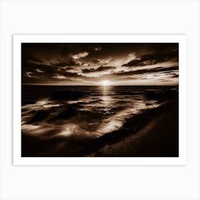 Sunset At The Beach 713 Art Print