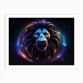 Lion Head 9 Art Print