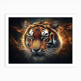 Tiger Animal Abstract 1 Art Print