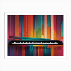 Colorful Piano 1 Art Print