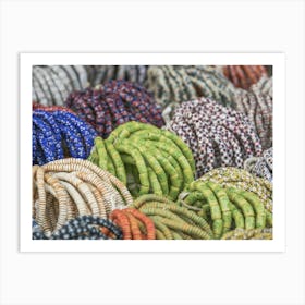 Krobo beads from Ghana Art Print