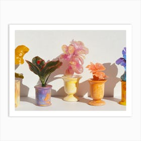 Vases Of Flowers Art Print