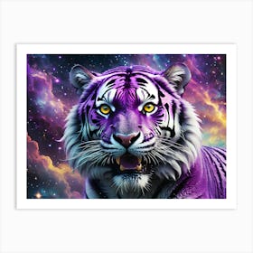 Purple Tiger Art Print