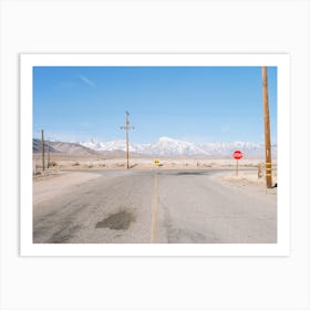 Stop Sign Inyo County Art Print
