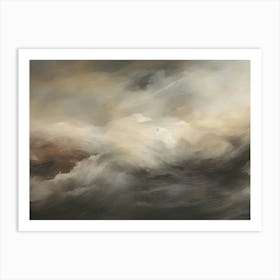 Stormy Clouds Painting Art Print