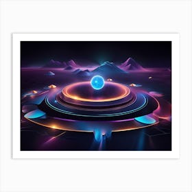 Futuristic Space Art Print