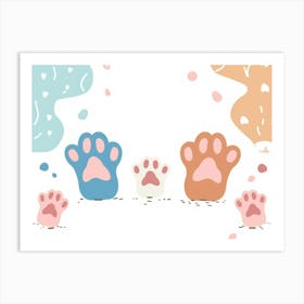 Cat Paws 1 Art Print