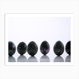 Black Opal Eggs Art Print