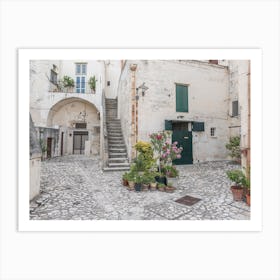 Street In Matera, Italy Art Print