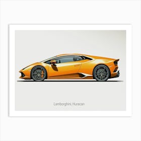 Lamborghini Huracan Sport Car Style Art Print