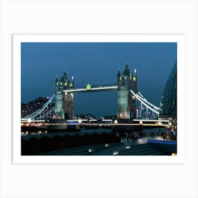 Tower Bridge At Night Art Print