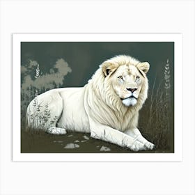 White Lion 22 Art Print
