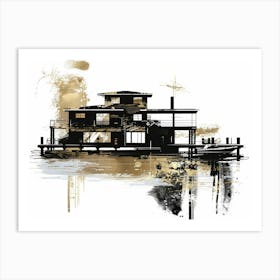 House On The Water 2 Art Print