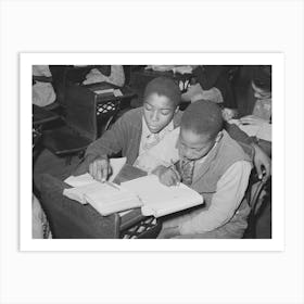 Children In Rural School, Creek County, Oklahoma By Russell Lee Art Print