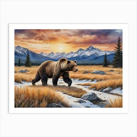 Grizzly Bear 1 Art Print