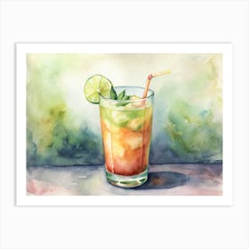 Agua De Jamaica Mexico Art Print