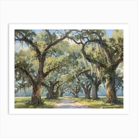 Road To The Oaks Art Print