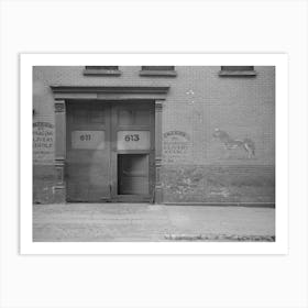 Front Of Livery Stable, East Side, New York City By Russell Lee Art Print