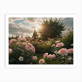 Pink Roses 1 Art Print