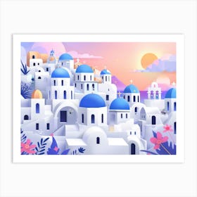 Santorini 16 Art Print