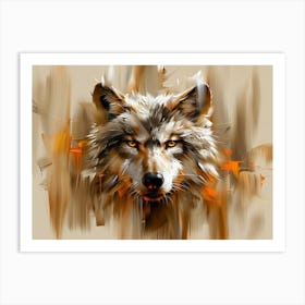 Wolf Painting Art Print