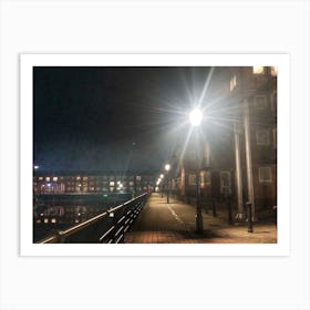 Swansea Marina by night Art Print