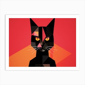 Abstract Cat 5 Art Print