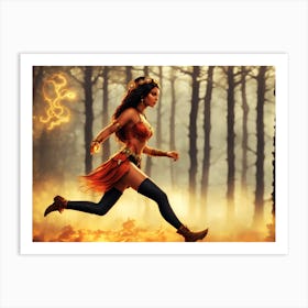 Fire Fleeing 400 Art Print