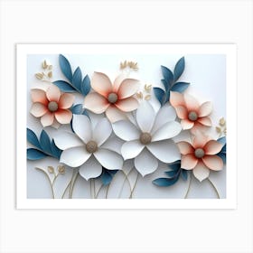 Paper Flowers 36 Art Print