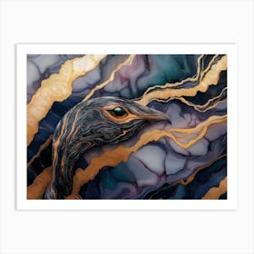 3D Eagle Art Print