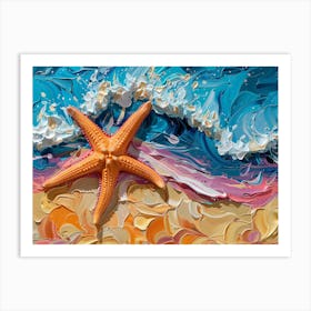 Starfish On The Beach 6 Art Print