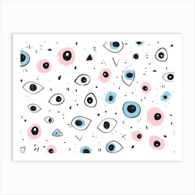 Eye Pattern Art Print