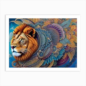 Lion In The Sky 4 Art Print