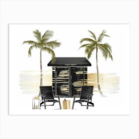 Beach House 6 Art Print